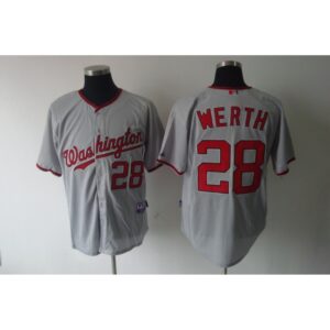 68638d1f63ea6_1 Nationals #28 Jayson Werth Grey Stitched MLB Jersey