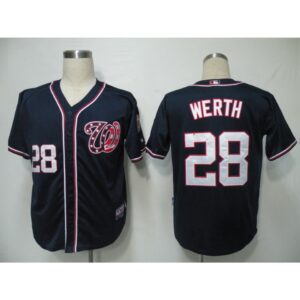 68638d26127f7_1 Nationals #28 Jayson Werth Navy Blue Cool Base Stitched MLB Jersey