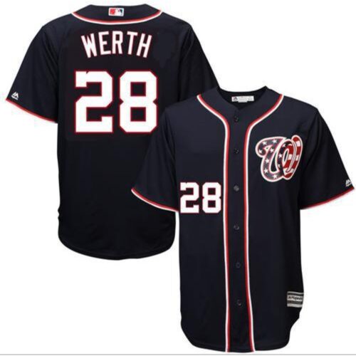 68638d2967582_1 Nationals #28 Jayson Werth Navy Blue New Cool Base Stitched MLB Jersey