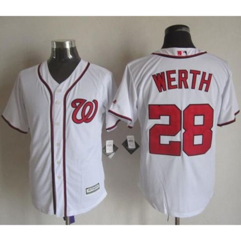 68638d3ad58f1_1 Nationals #28 Jayson Werth White New Cool Base Stitched MLB Jersey