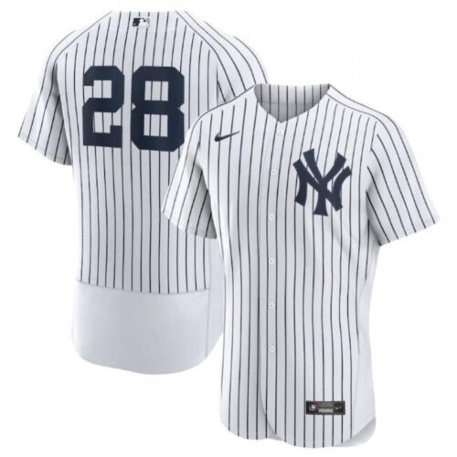 68638d7c7c88c_1 Men's New York Yankees #28 Josh Donaldson White Flex Base Stitched Jersey