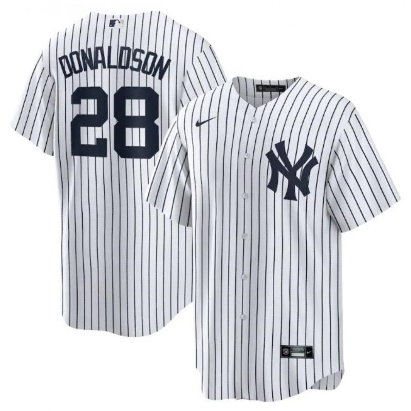 68638d8011c2a_1 Men's New York Yankees #28 Josh Donaldson White Cool Base Stitched Baseball Jersey