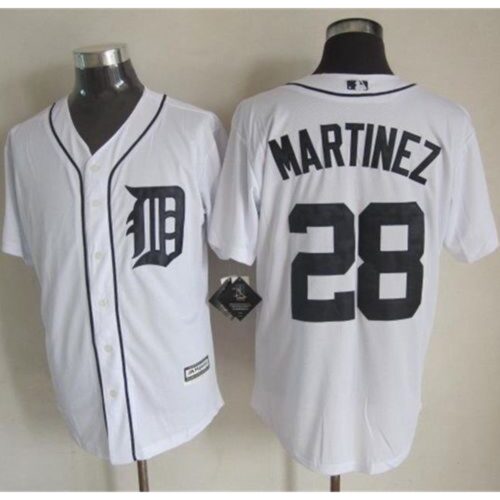 68638de36a7fc_1 Tigers #28 J. D. Martinez White New Cool Base Stitched MLB Jersey