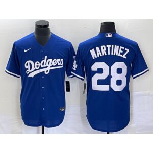 68638decde0b9_1 Men's Los Angeles Dodgers #28 J.D. Martinez Blue Cool Base Stitched Baseball Jersey