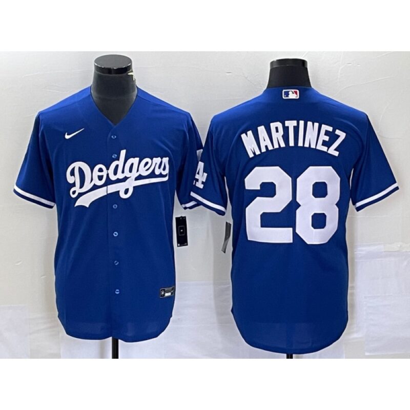 68638decde0b9_1 Men's Los Angeles Dodgers #28 J.D. Martinez Blue Cool Base Stitched Baseball Jersey