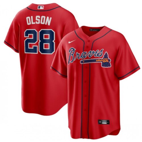 68638ee9d1443_1 Men's Atlanta Braves #28 Matt Olson Red Cool Base Stitched Baseball Jersey