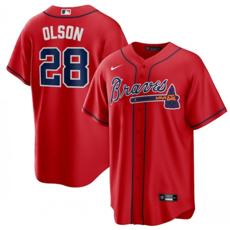 68638ee9d1443_1 Men's Atlanta Braves #28 Matt Olson Red Cool Base Stitched Baseball Jersey