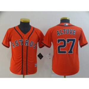 68638f6564586_1 Youth Houston Astros #27 Jose Altuve Orange Cool Base Player Stitched MLB Jersey