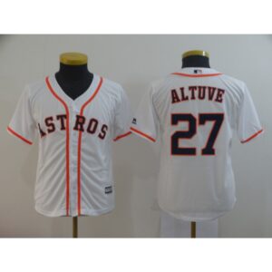 68638f6dd1cac_1 Youth Houston Astros #27 Jose Altuve White Cool Base Player Stitched MLB Jersey