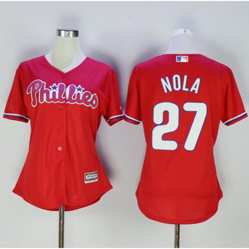 68638ff81b5eb_1 Phillies #27 Aaron Nola Red Women's Alternate Stitched MLB Jersey