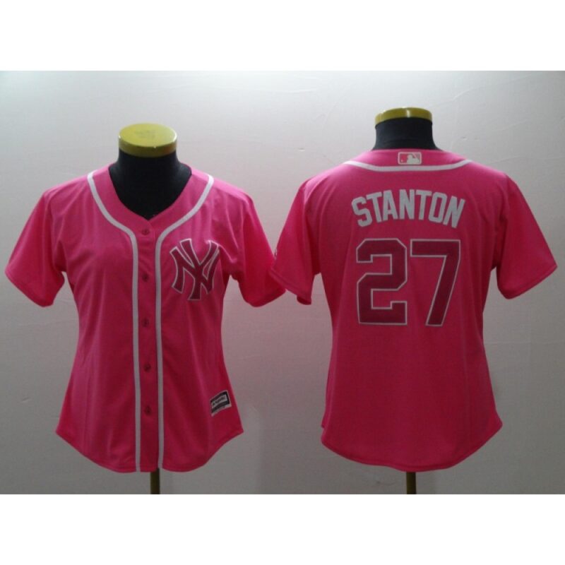 6863901614ac5_1 Women's New York Yankees #27 Giancarlo Stanton Pink Cool Base Stitched MLB Jersey