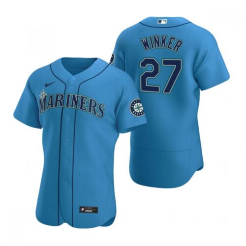 686390291db6b_1 Men's Seattle Mariners #27 Jesse Winker Royal Flex Base Stitched Jersey