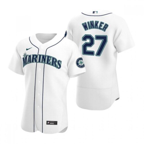 6863902c1e243_1 Men's Seattle Mariners #27 Jesse Winker White Flex Base Stitched Jersey