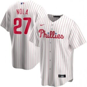 6863904572557_1 Men's Philadelphia Phillies #27 Aaron Nola White Cool Base Stitched Jersey