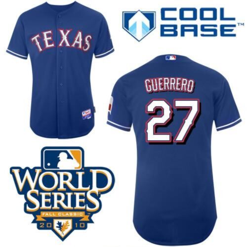 686390769bd03_1 Rangers #27 Vladimir Guerrero Blue Cool Base w/2010 World Series Patch Stitched MLB Jersey