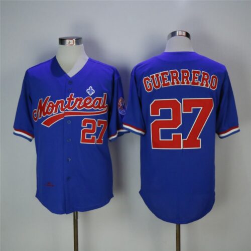 68639083995c9_1 Men's Montreal Expos #27 Vladimir Guerrero Blue Cooperstown Collection Stitched MLB Jersey