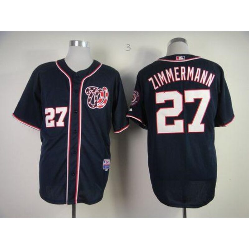 68639086ce768_1 Nationals #27 Jordan Zimmermann Navy Blue Cool Base Stitched MLB Jersey