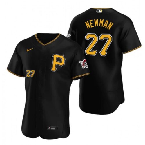 6863908d50b33_1 Men's Pittsburgh Pirates #27 Kevin Newman Black Flex Base Stitched MLB Jersey