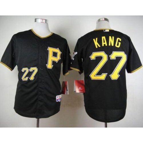 68639097163d7_1 Pirates #27 Jung-ho Kang Black Cool Base Stitched MLB Jersey