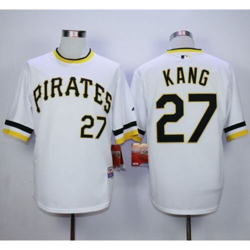 686390c1d67ad_1 Pirates #27 Jung-ho Kang White Alternate 2 Cool Base Stitched MLB Jersey