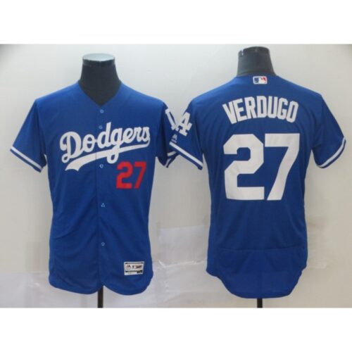 68639114b85f0_1 Men's Los Angeles Dodgers #27 Alex Verdugo Blue 2019 Flex Base Stitched MLB Jersey