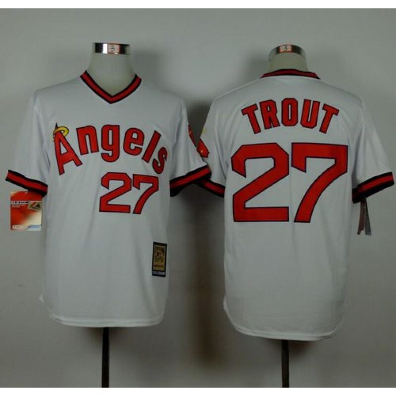 6863916f7bada_1 Angels of Anaheim #27 Mike Trout White 1980 Turn Back The Clock Stitched MLB Jersey