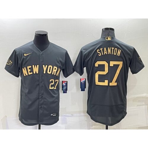 68639179ab94c_1 Men's New York Yankees #27 Giancarlo Stanton 2022 All-Star Charcoal Flex Base Stitched Baseball Jersey