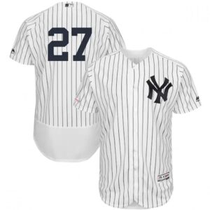 686391aaddb03_1 Men's New York Yankees #27 Giancarlo Stanton White Flex Base Stitched Jersey