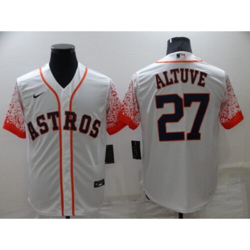 686391d98517d_1 Men's Houston Astros #27 Jose Altuve White Cool Base Stitched Baseball Jersey