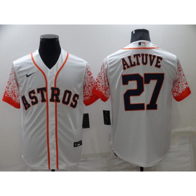 686391d98517d_1 Men's Houston Astros #27 Jose Altuve White Cool Base Stitched Baseball Jersey
