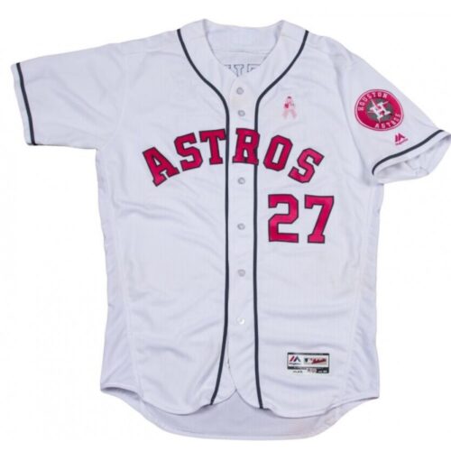 686391e3bbad3_1 Men's Houston Astros #27 Jose Altuve White Pink Flex Base Stitched Baseball Jersey