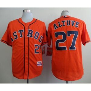 6863920e7abc7_1 Astros #27 Jose Altuve Orange Cool Base Stitched MLB Jersey