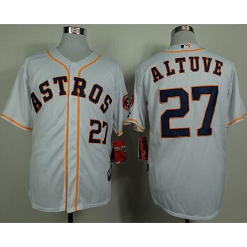 68639214d1b59_1 Astros #27 Jose Altuve White Cool Base Stitched MLB Jersey