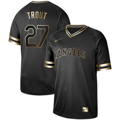 686392258fb78_1 Men's Los Angeles Angels #27 Mike Trout Black Gold Stitched MLB Jersey