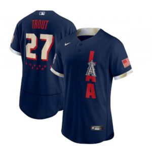 68639247b6b3e_1 Men's Los Angeles Angels #27 Mike Trout 2021 Navy All-Star Flex Base Stitched MLB Jersey