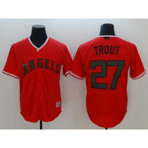 68639258ddd28_1 Men's MLB Los Angeles Angels #27 Mike Trout Red 2018 Memorial Day Cool Base Stitched Jersey