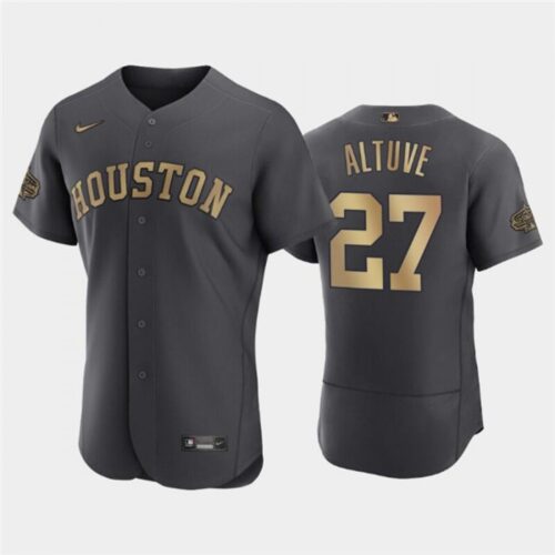 686392bbc75f3_1 Men's Houston Astros #27 Jose Altuve 2022 All-Star Charcoal Flex Base Stitched Baseball Jersey