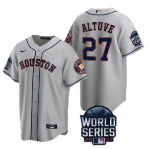 686392c96ffee_1 Men's Houston Astros #27 Jose Altuve 2021 Gray World Series Cool Base Stitched Baseball Jersey