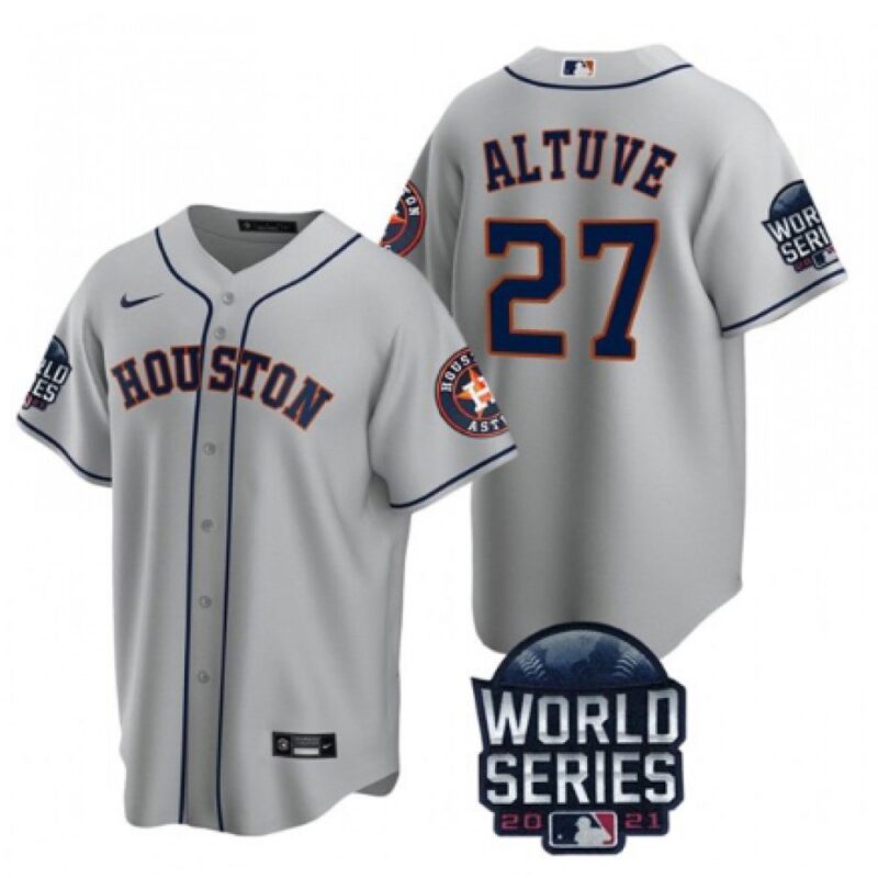 686392c96ffee_1 Men's Houston Astros #27 Jose Altuve 2021 Gray World Series Cool Base Stitched Baseball Jersey