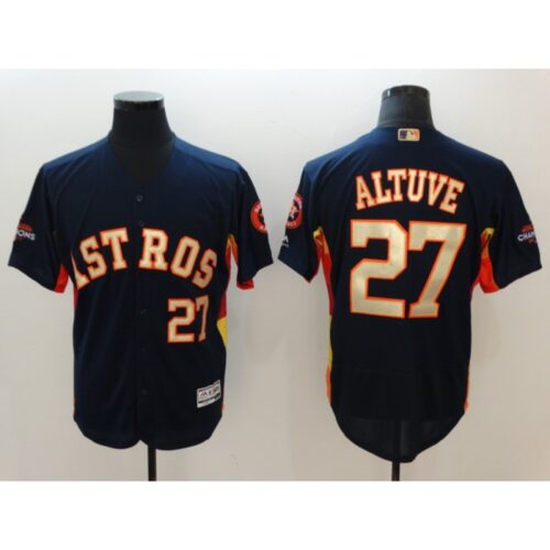 68639306cc3a6_1 Men's Houston Astros #27 Jose Altuve Navy 2018 Gold Program Flexbase Stitched MLB Jersey