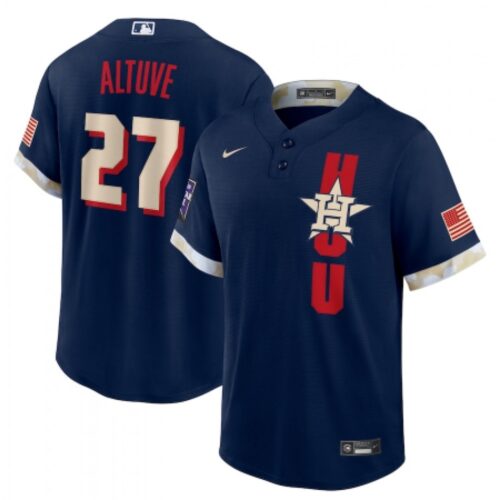 6863932194e1b_1 Men's Houston Astros #27 Jose Altuve 2021 Navy All-Star Cool Base Stitched Baseball Jersey