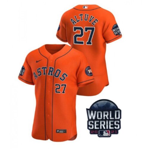 686393623547c_1 Men's Houston Astros #27 Jose Altuve 2021 Orange World Series Flex Base Stitched Baseball Jersey