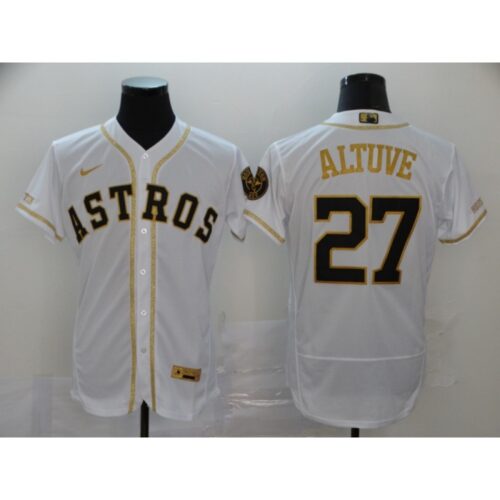 6863936c7d71f_1 Men's Houston Astros #27 Jose Altuve 2020 White Golden Flex Base Stitched MLB Jersey