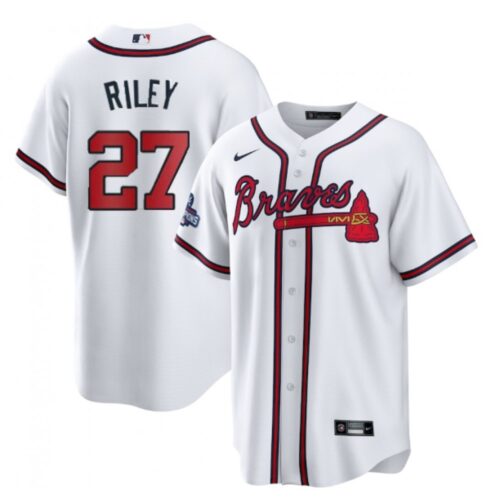 686393f33d903_1 Men's Atlanta Braves #27 Austin Riley 2021 White World Series Champions Cool Base Stitched Jersey