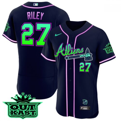 686394195ee79_1 Men's Atlanta Braves #27 Austin Riley 2023 Galaxy Flex Base Stitched Baseball Jersey