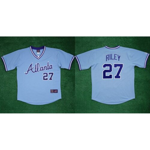 6863947548a32_1 Men's Atlanta Braves #27 Austin Riley 1982 White Cool Base Stitched Baseball Jersey