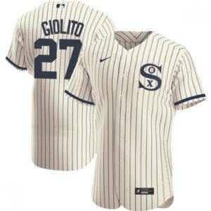 686394b97ff52_1 Men's Chicago White Sox #27 Lucas Giolito 2021 Cream/Navy Field of Dreams Name&Number Flex Base Stitched Jersey