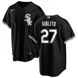 686394c7472a7_1 Men's Chicago White Sox #27 Lucas Giolito Black Cool Base Stitched Jersey