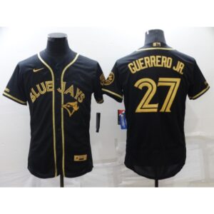 686394de1b708_1 Men's Toronto Blue Jays #27 Vladimir Guerrero Jr. Black Gold Flex Base Stitched Jersey