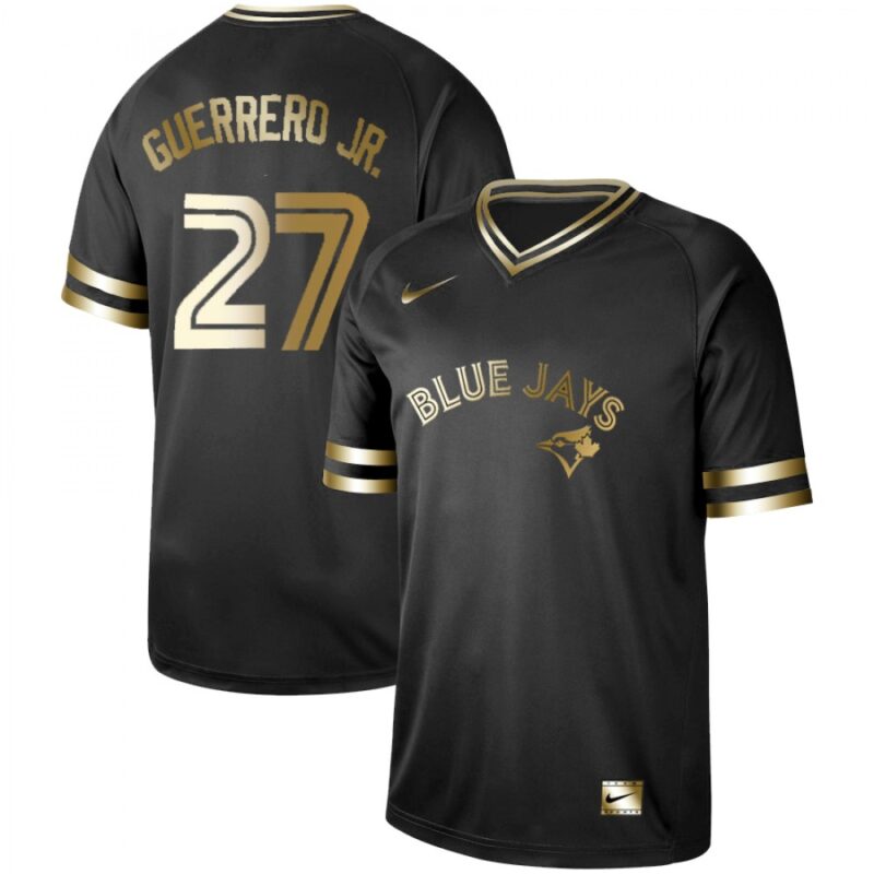 686394e1733af_1 Men's Toronto Blue Jays #27 Vladimir Guerrero Jr. Black Gold Stitched MLB Jersey